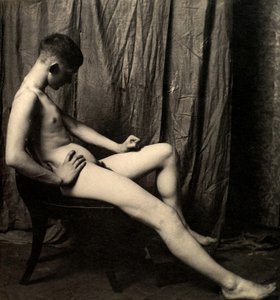 Studio di nudo di studente Bill Duckett, 1889